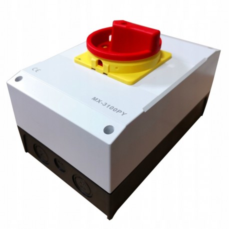 spínač vačkový MX-3100PY  3x100A 0-1 v skrinke IP65